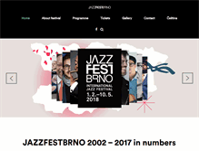 Tablet Screenshot of jazzfestbrno.cz